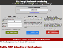 Tablet Screenshot of businesscalendar.org